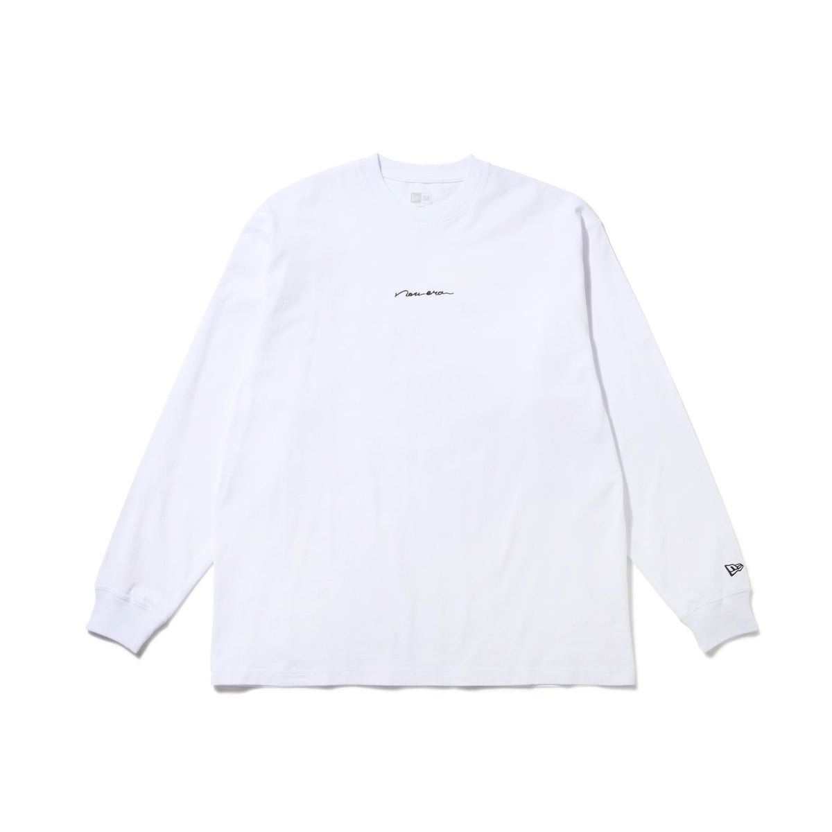 長袖 オーバーサイズド コットン Tシャツ Handwritten Logo 長袖 オーバーサイズド コットン Tシャツ Handwritten Logo