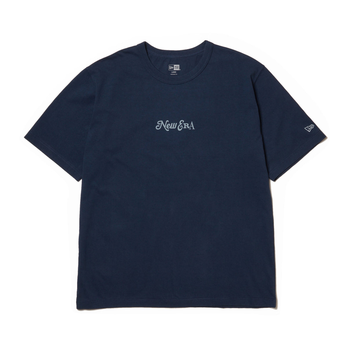 半袖Tシャツ★ニューエラ★夏流行 PEACE SYMBOL T-SHIRTS M BLUE 半袖 ウォッシュド コットン Tシャツ Logo Archive ライト