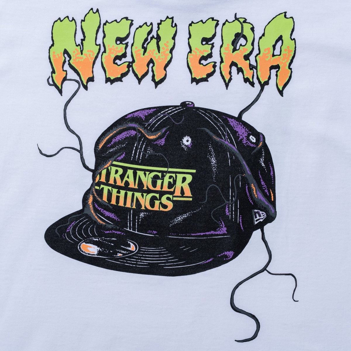 長袖 オーバーサイズド コットン Tシャツ NETFLIX STRANGER THINGS 