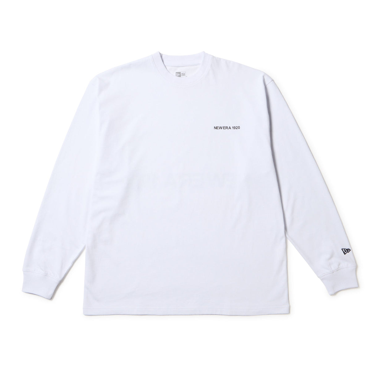 長袖 オーバーサイズド コットン Tシャツ NEW ERA 1920 ホワイト