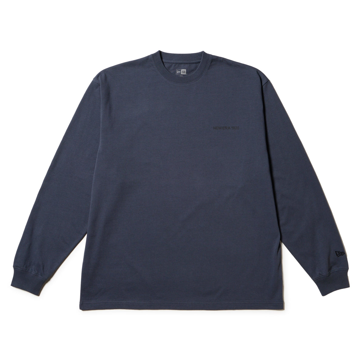 長袖 オーバーサイズド コットン Tシャツ NEW ERA 1920 スレートグレー 