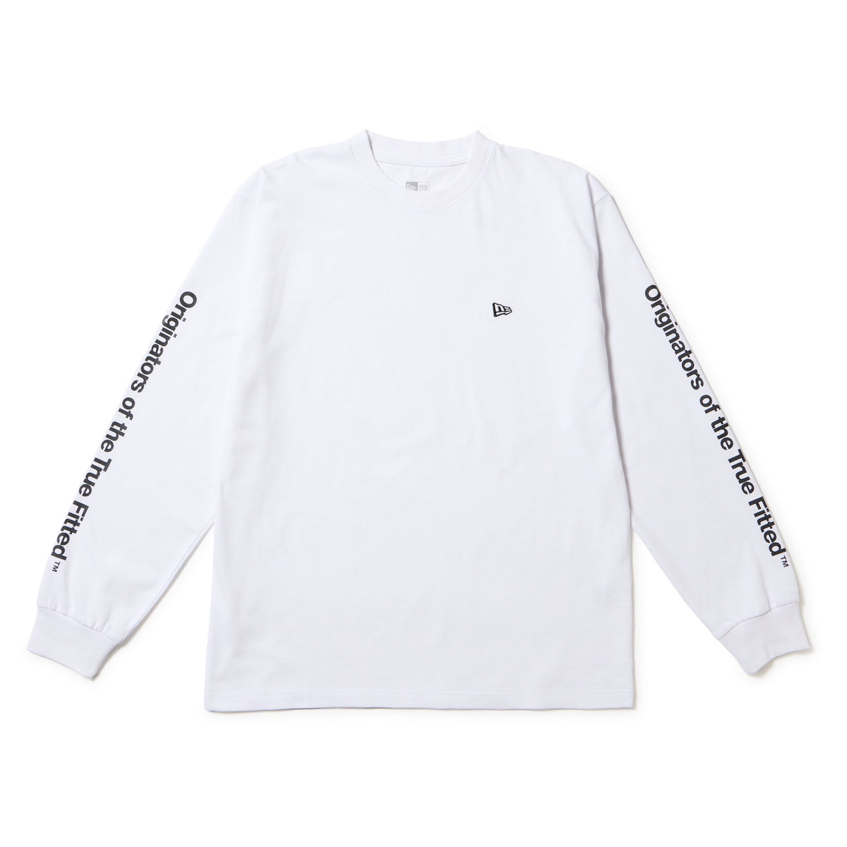 長袖 コットン Tシャツ Origiators of the True Fitted ホワイト