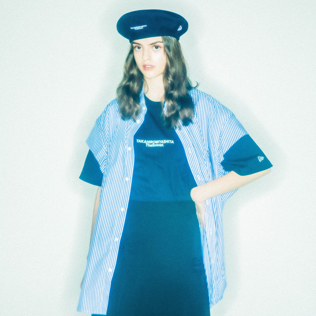 半袖 コットン Tシャツ TAKAHIROMIYASHITATheSoloist. SS24 ネイビー 
