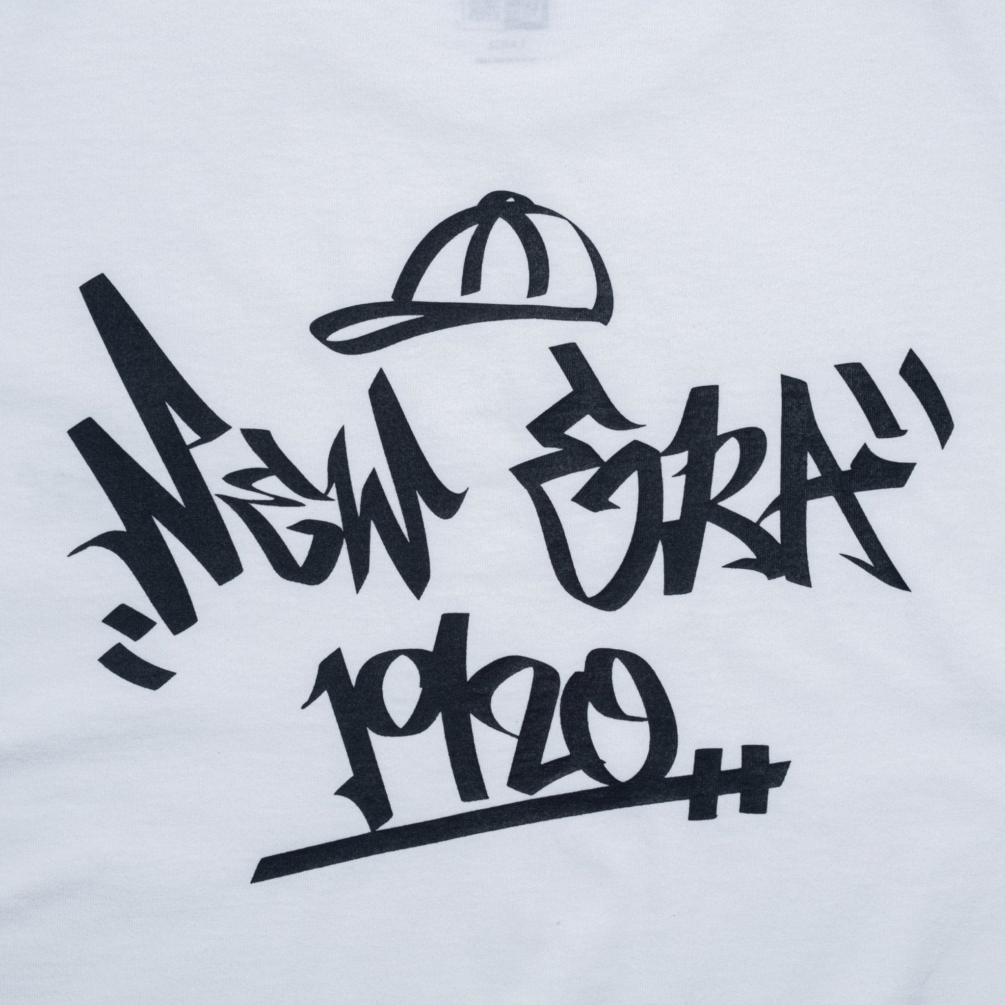 半袖 ウォッシュドコットン Tシャツ Wall Art Cap オフホワイト