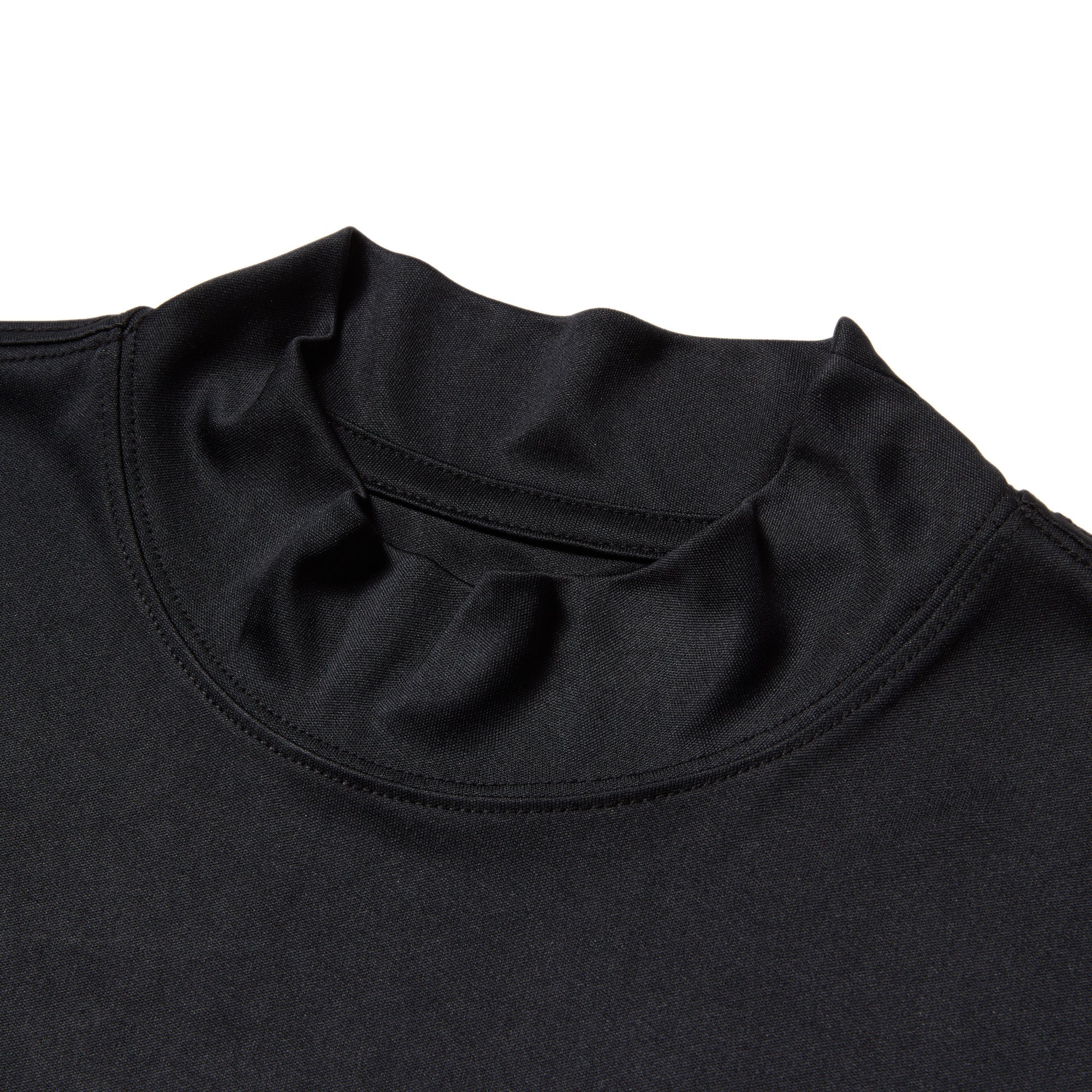 半袖 ラッシュ モックネック Tシャツ Wordmark ブラック | アウトドア