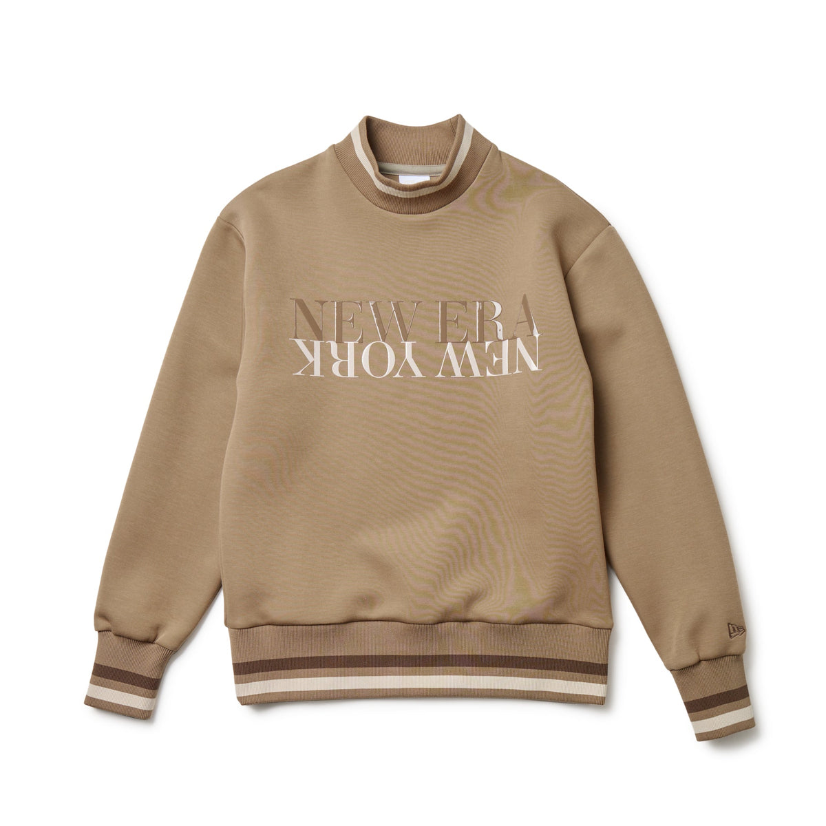 NEW ERA ニューエラゴルフWOMEN'S テックスウェット モックネックL Women's テックスウェット モックネック クルーネック ベージュ