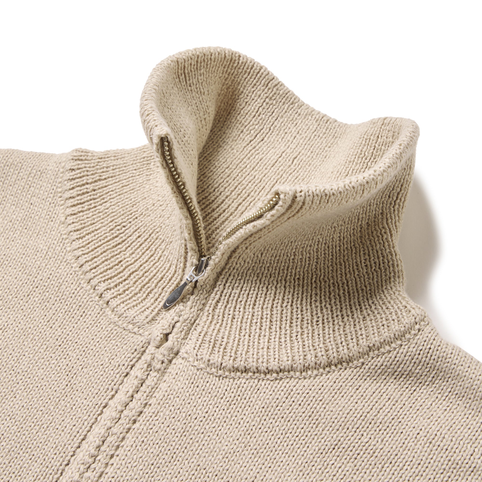 ニューエラゴルフ　ハーフジップ　ニット　アイボリー　Mサイズ Women's ニット ハーフジップ プルオーバー アイボリー | ゴルフ