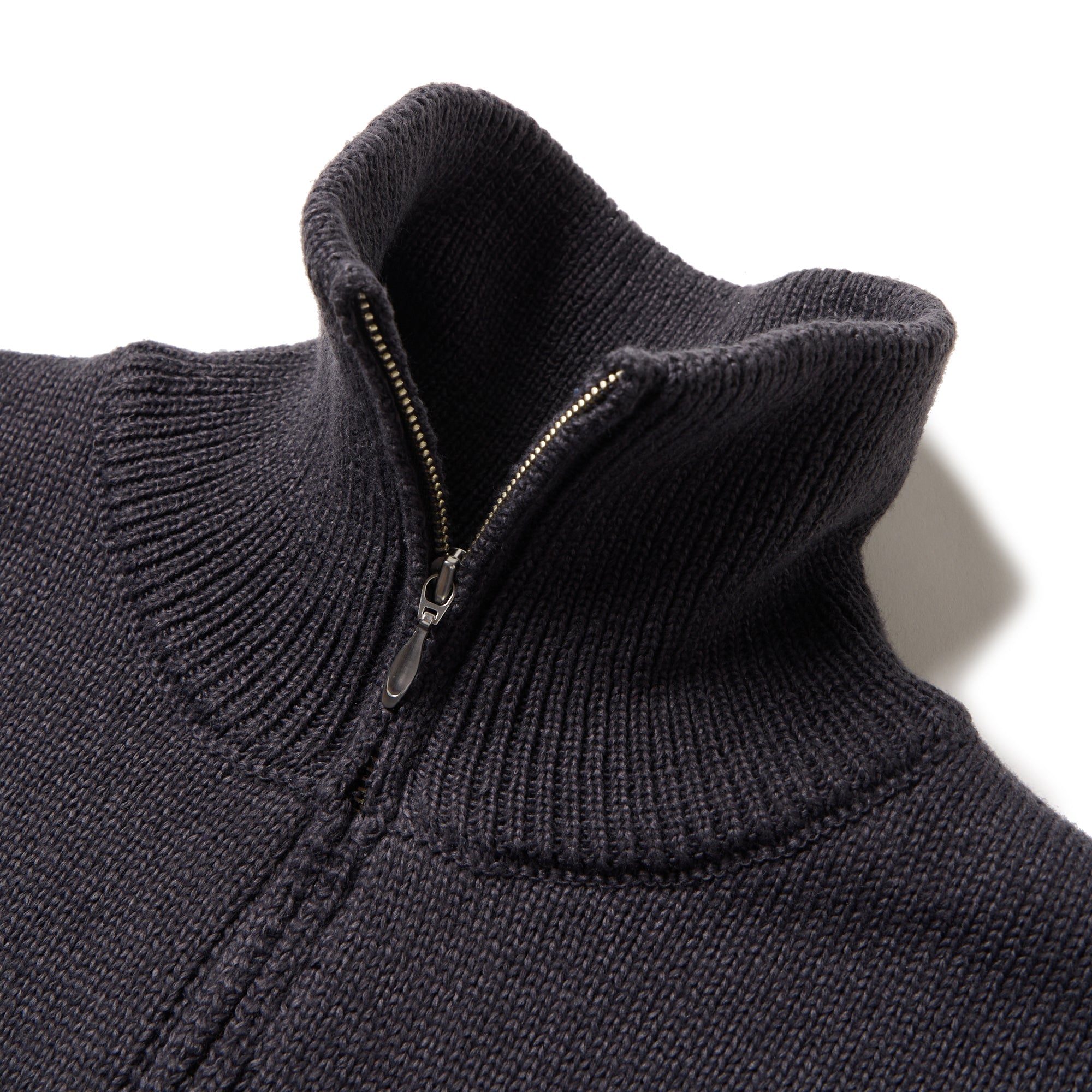 Women's ニット ハーフジップ プルオーバー チャコールグレー | ゴルフ