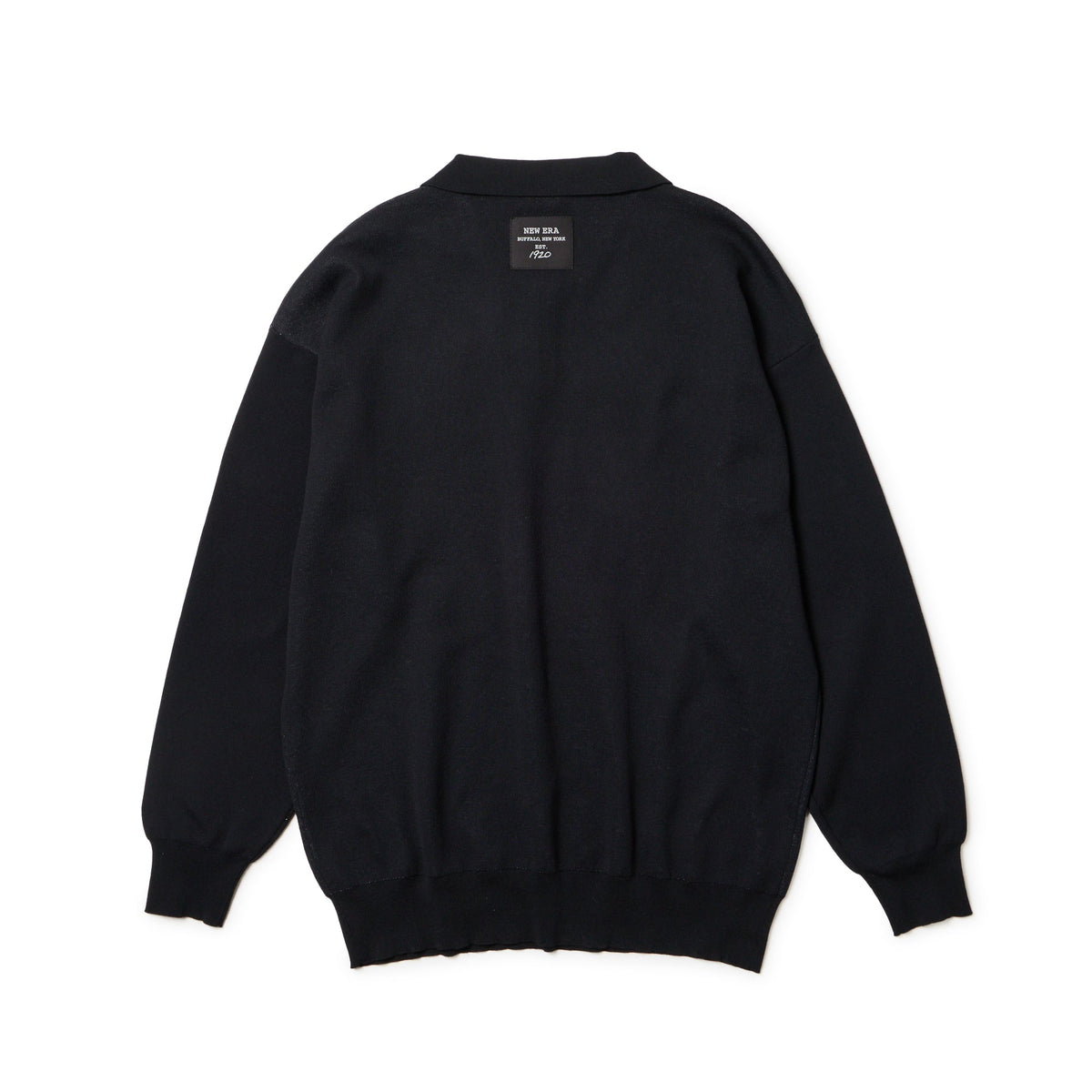 Women's 長袖 ニット ポロシャツ 1920 ブラック | ゴルフ