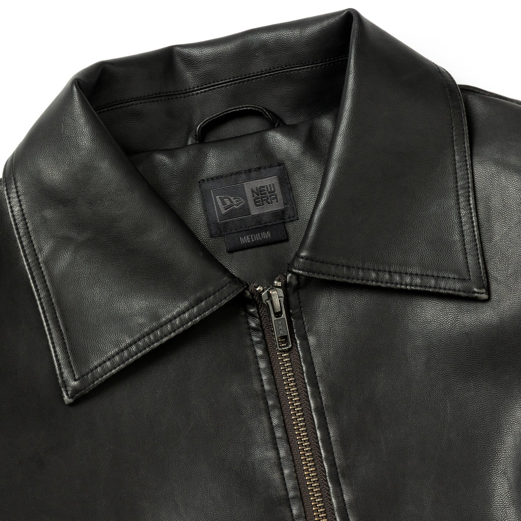 NEWERAシンセティックレザー ジャケット BLACK LABEL FW25 Women's シンセティックレザー ジャケット BLACK LABEL FW25 ブラック