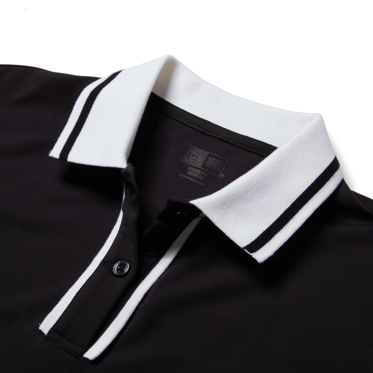 Women's 半袖 ポロシャツ Line ブラック | ゴルフ | ニューエラ