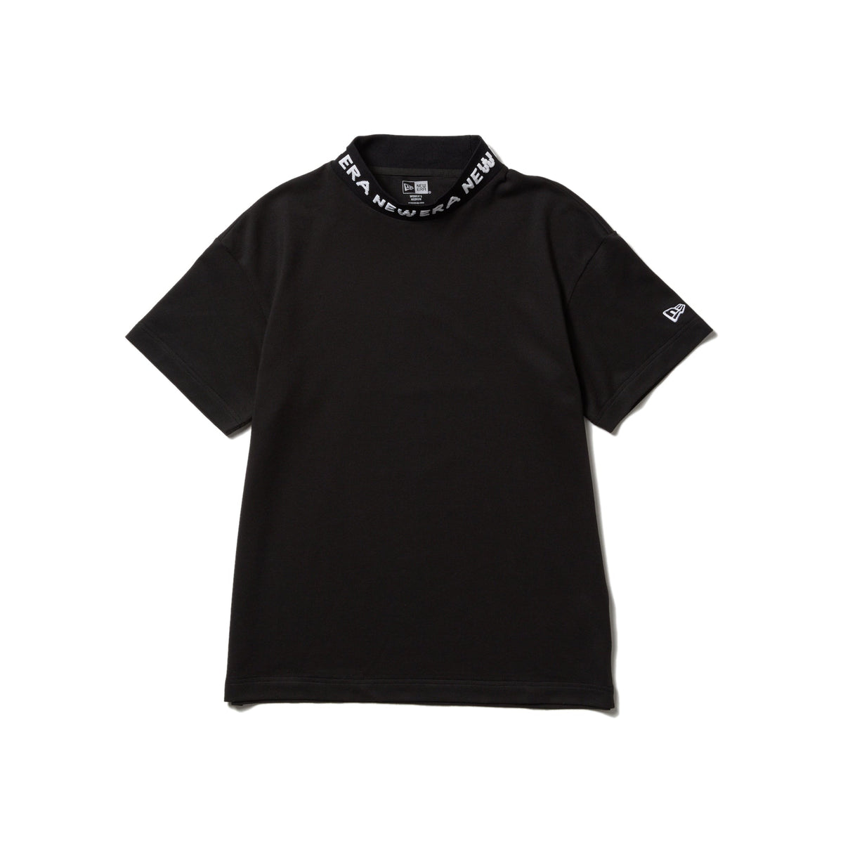 Women's 半袖 ミッドネック Tシャツ ブラック | ゴルフ