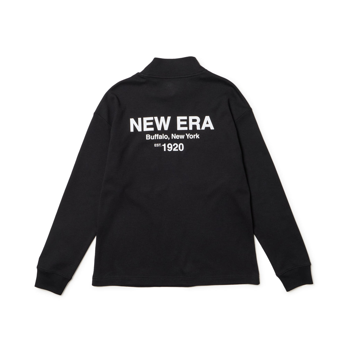 Women's 長袖 ハイネック ウォーム Tシャツ ワードロゴ ブラック