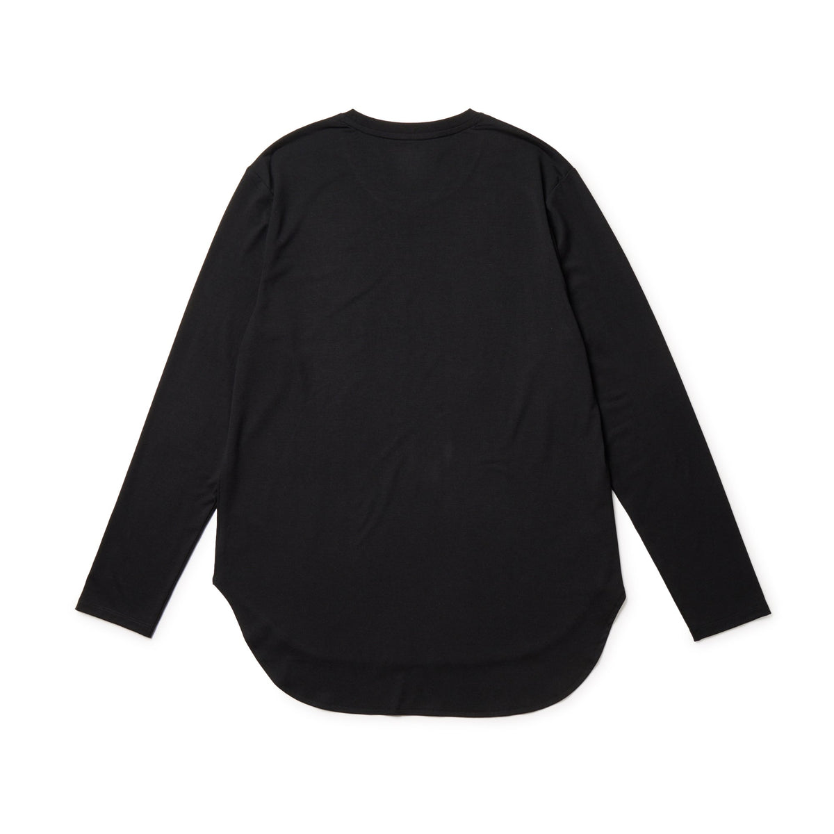 ラウンドヘムT ブラック Women's 長袖 ラウンドヘム Tシャツ ブラック | パフォーマンス