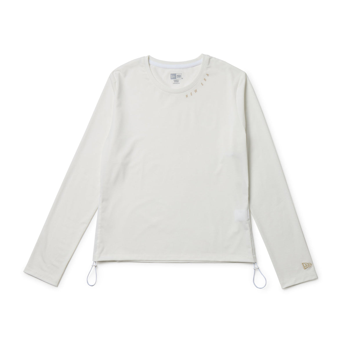 LAPEAUDEGEM ホワイト 長袖Tシャツ Women's 長袖 サイドストリング Tシャツ オフホワイト