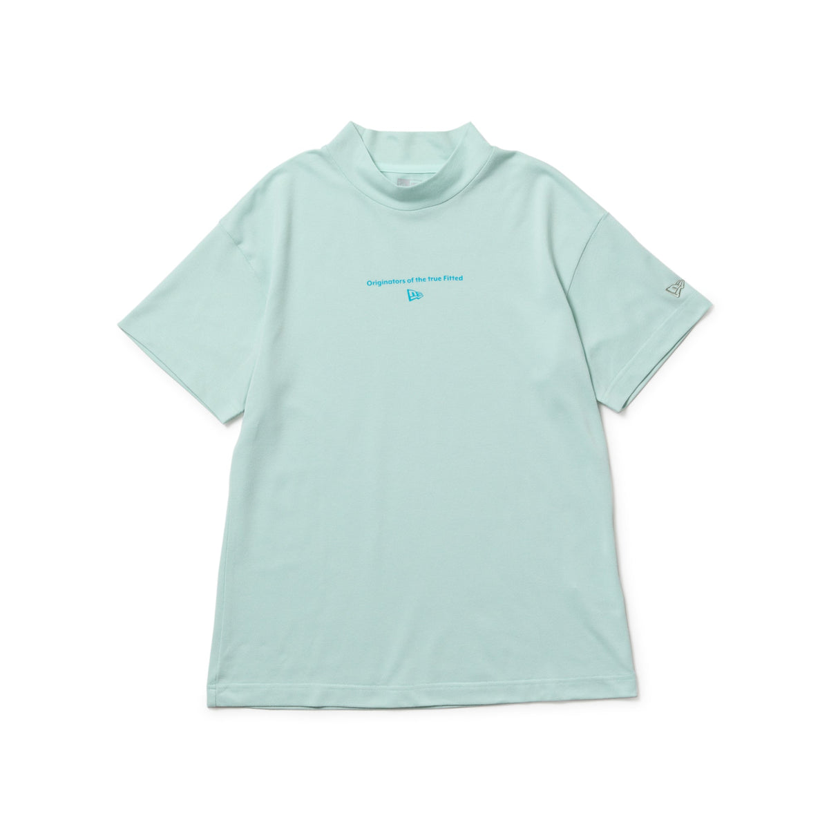 ニューエラ ゴルフ レディース モックネック ビーチキスブルー　Mサイズ womens-t-circle-oottf-14391434