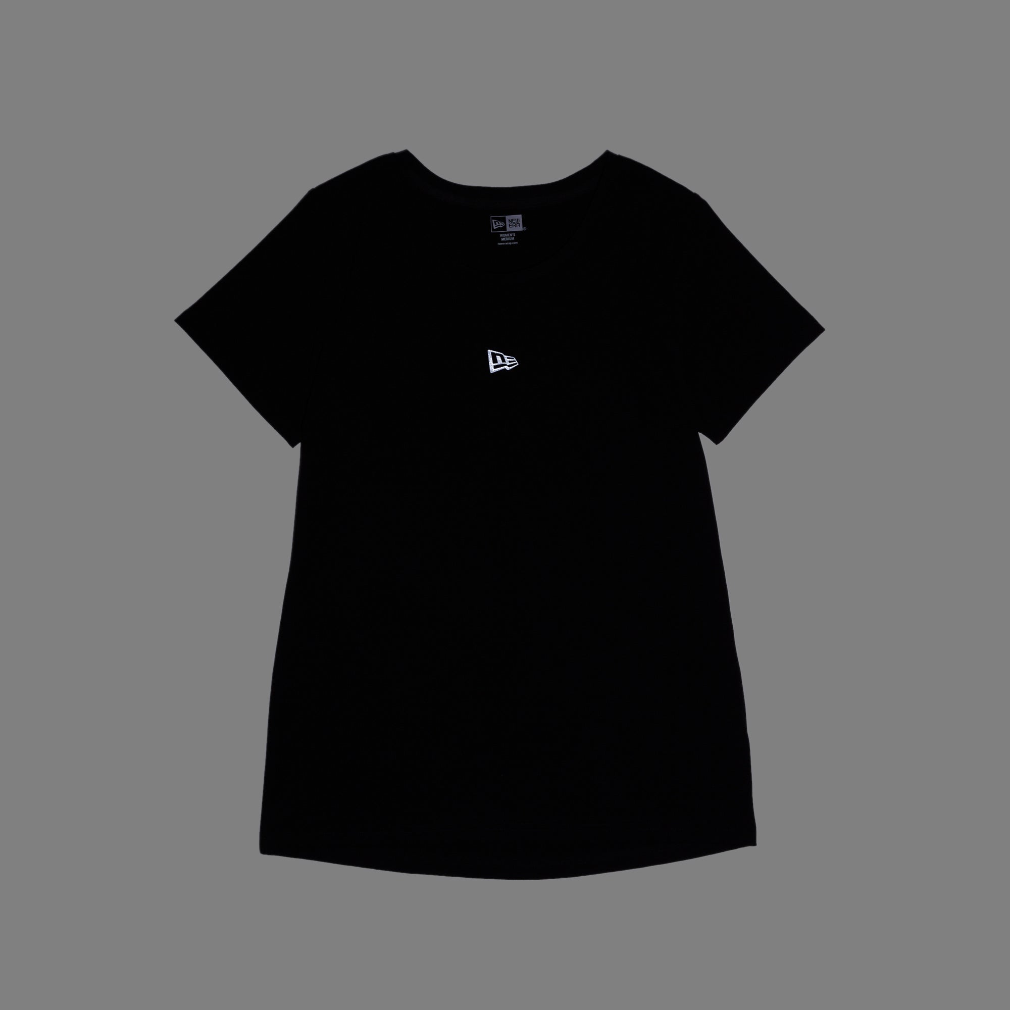 Women's 半袖 テック ミドルレングス Tシャツ ブラック