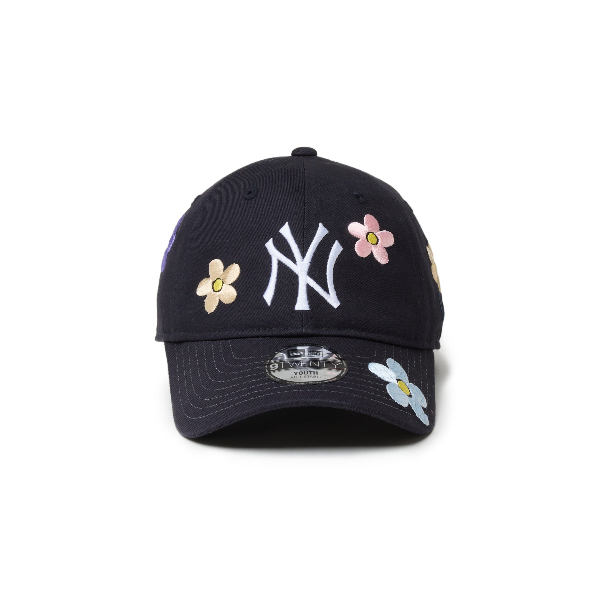 ニューエラ キャップ 花柄 刺繍 キッズ Youth 9TWENTY MLB Flower Embroidery ニューヨーク