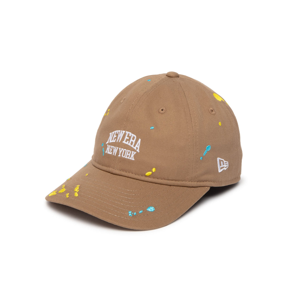 Youth 9TWENTY Splash Embroidery NEW ERA NEW YORK カーキ