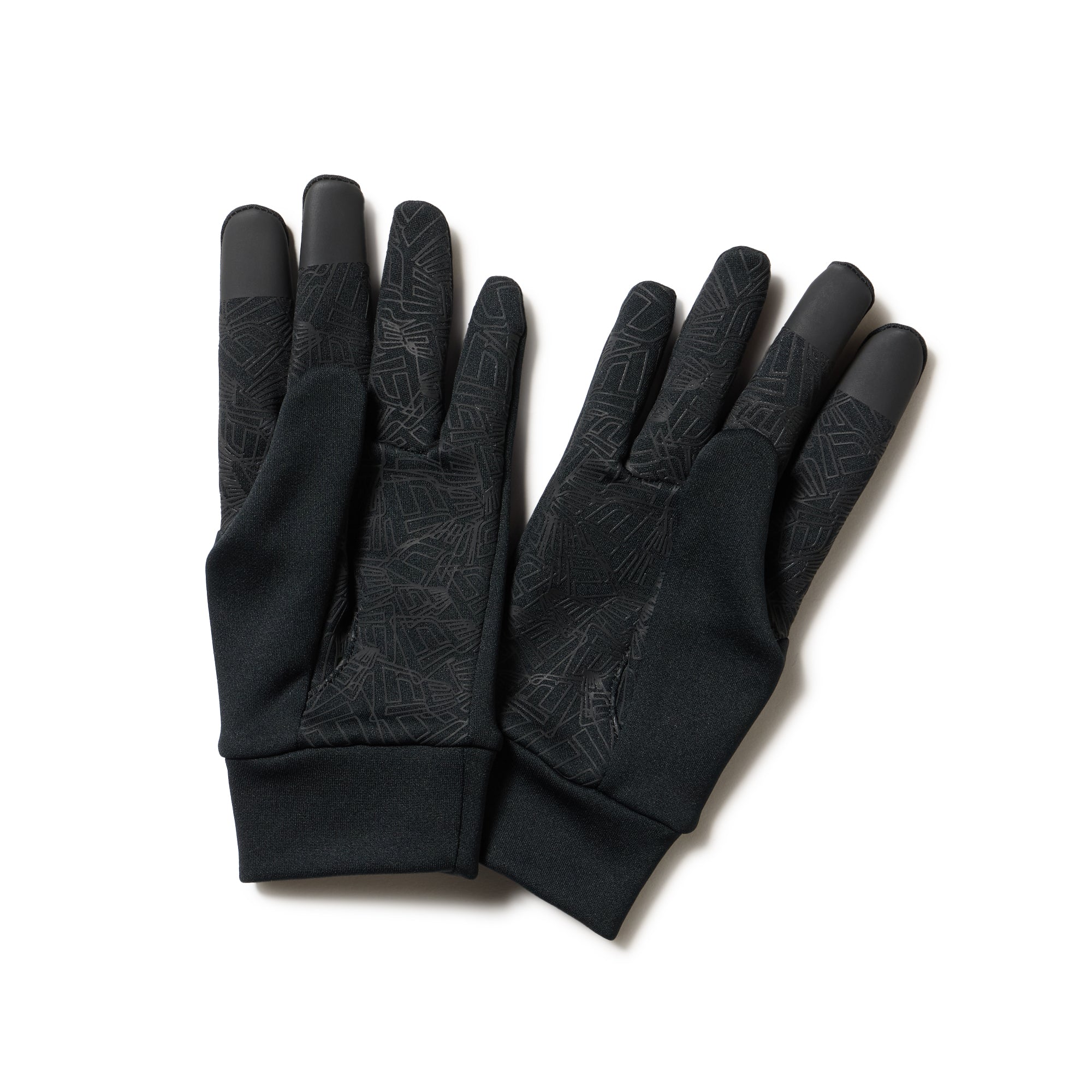 キッズ Youth フリース ウォーマーグローブ イータッチ ブラック FW25