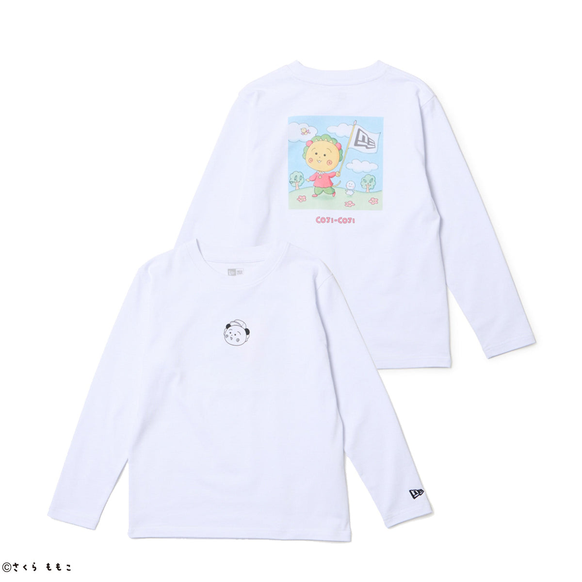 キッズ | Youth 長袖 コットン Tシャツ コジコジ COJI-COJI ホワイト 