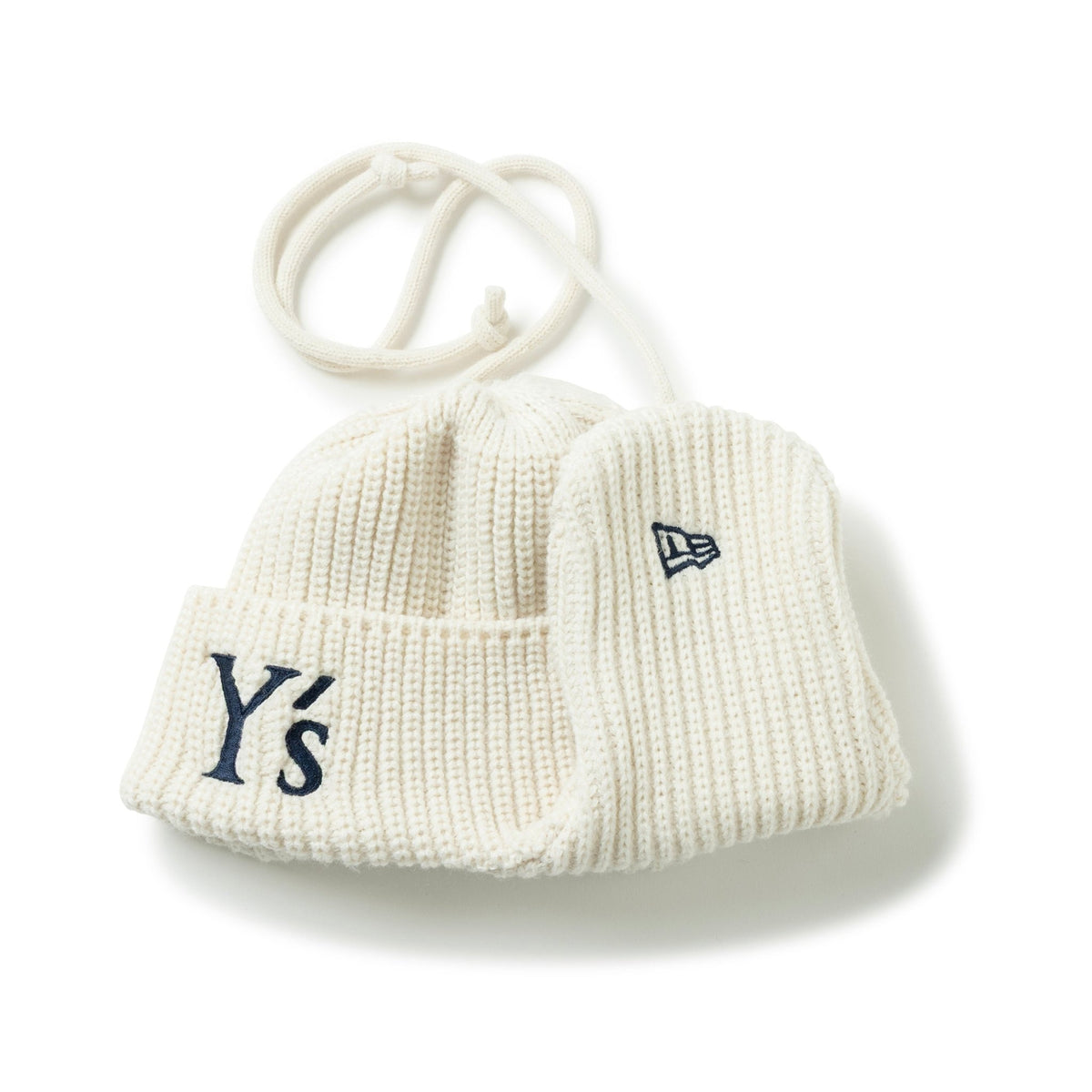 ニットトラッパー Y's FW25 アイボリー × ネイビー | ニューエラ