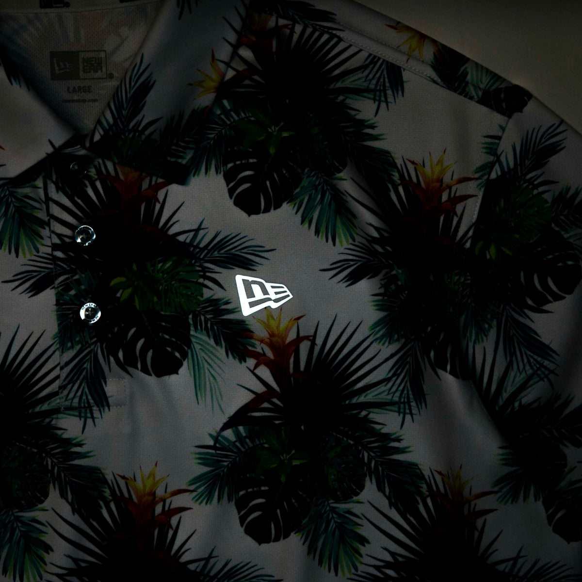 半袖 ポロシャツ テック ホワイトボタニカル | ゴルフ | ニューエラ