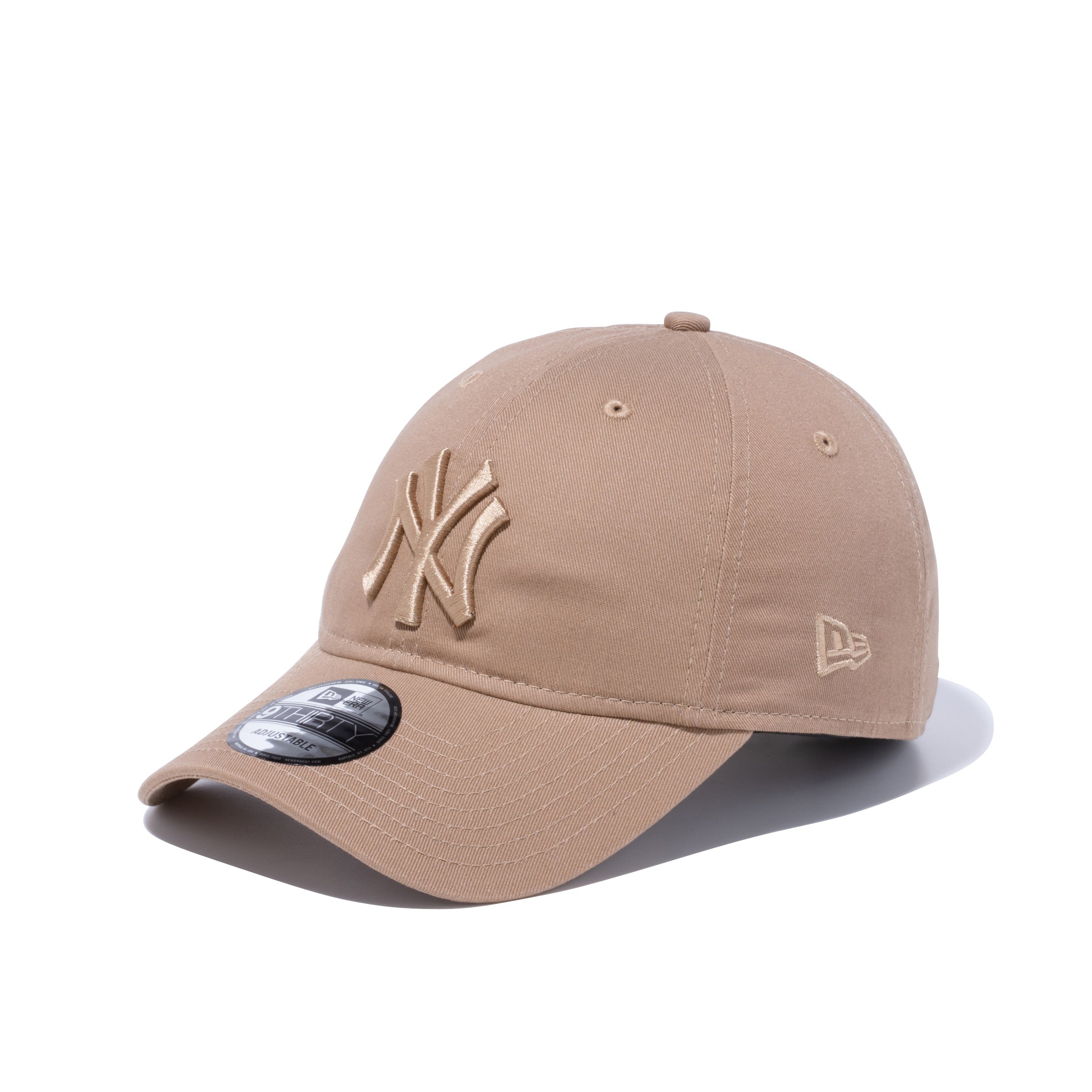 New Era 9THIRTY キャップ ベージュ 9THIRTY ニューヨーク・ヤンキース ノンウォッシュコットン カーキ