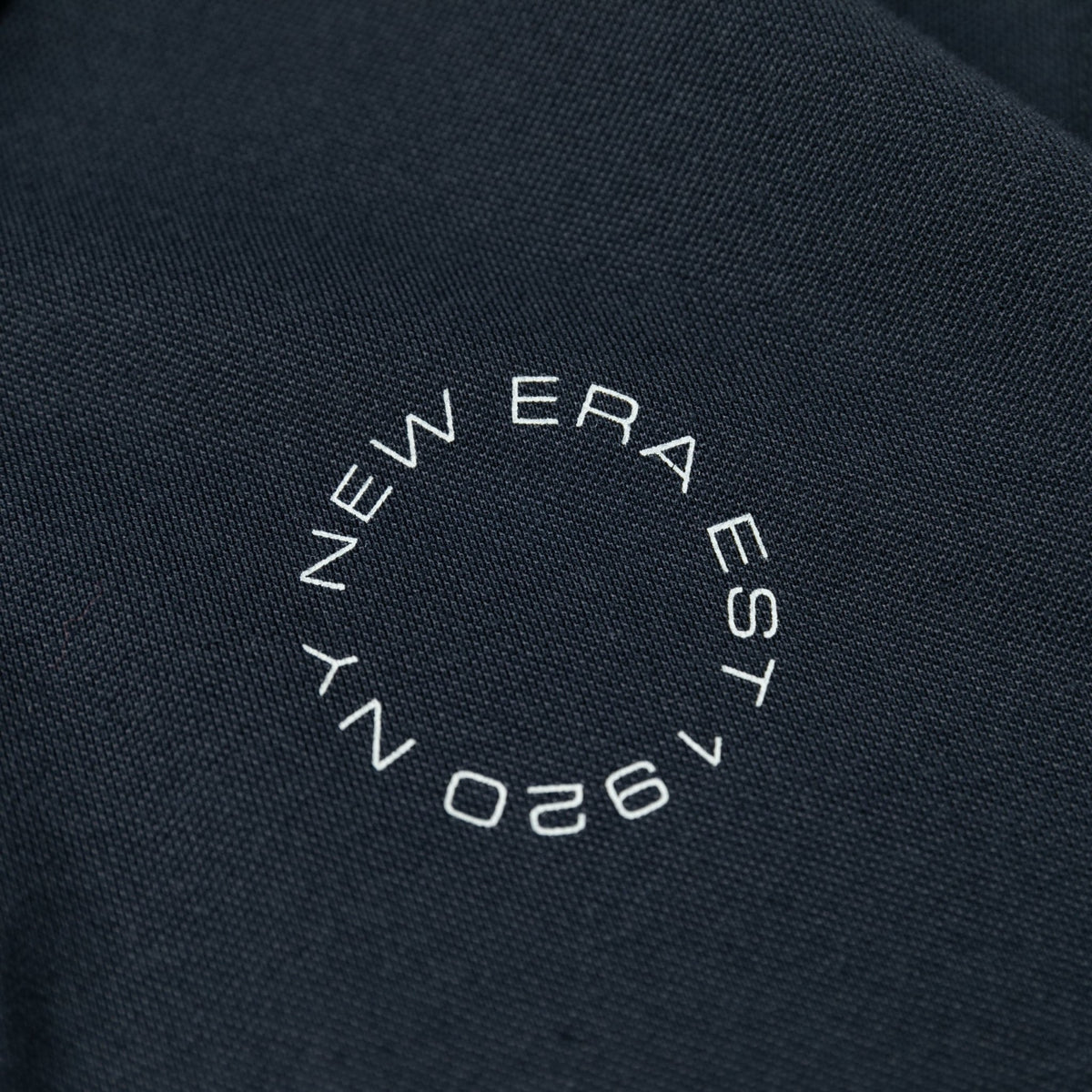 半袖 鹿の子 ポロシャツ サークルロゴ ネイビー | ゴルフ