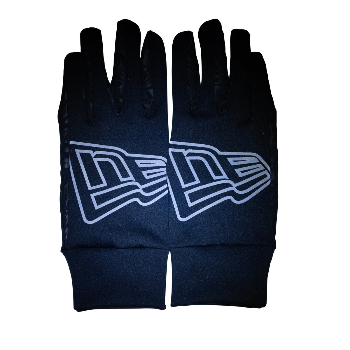 フリース ウォーマーグローブ フラッグロゴ アウトライン ブラック