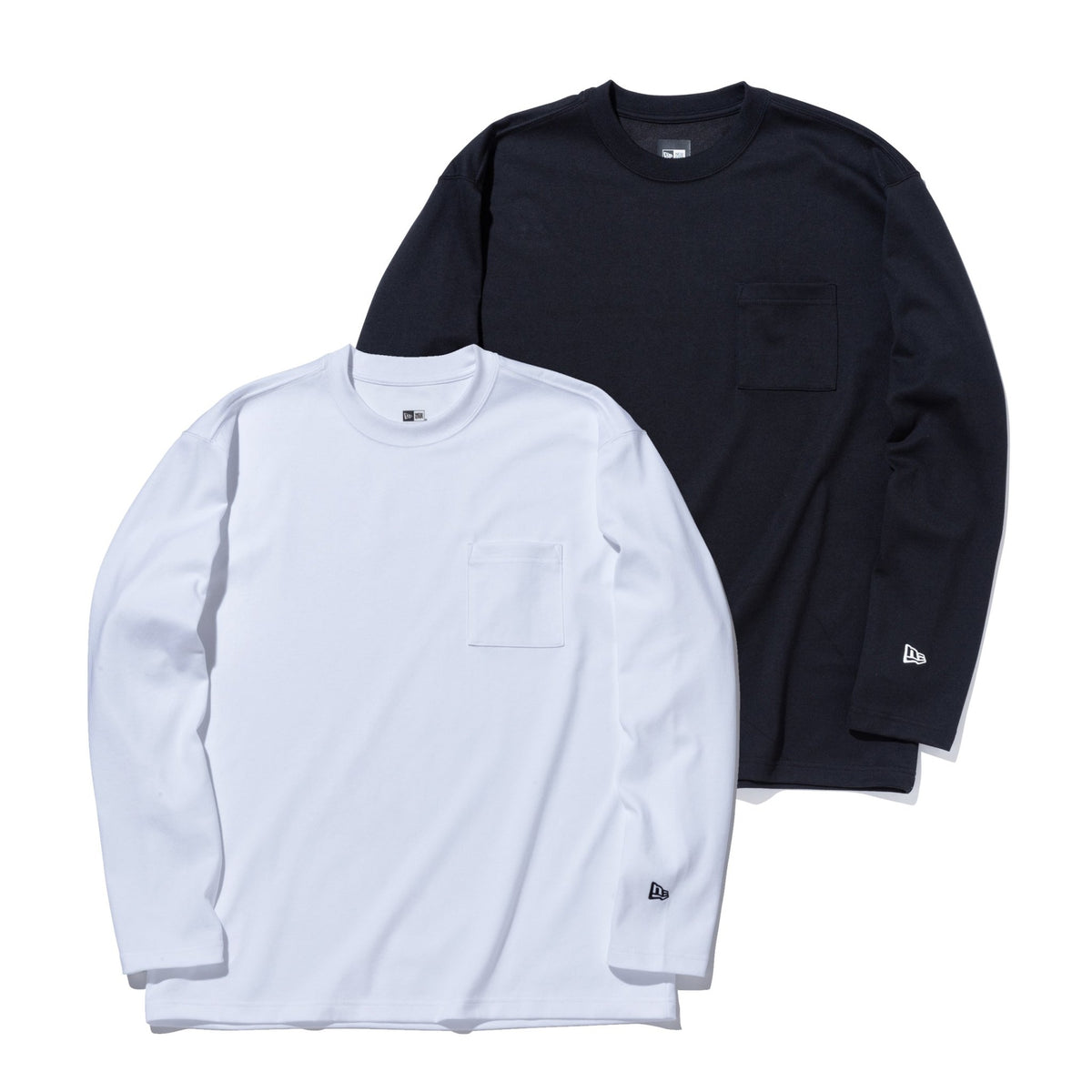 2-Pack 長袖 パフォーマンス Tシャツ ブラック/ホワイト | ニューエラ 