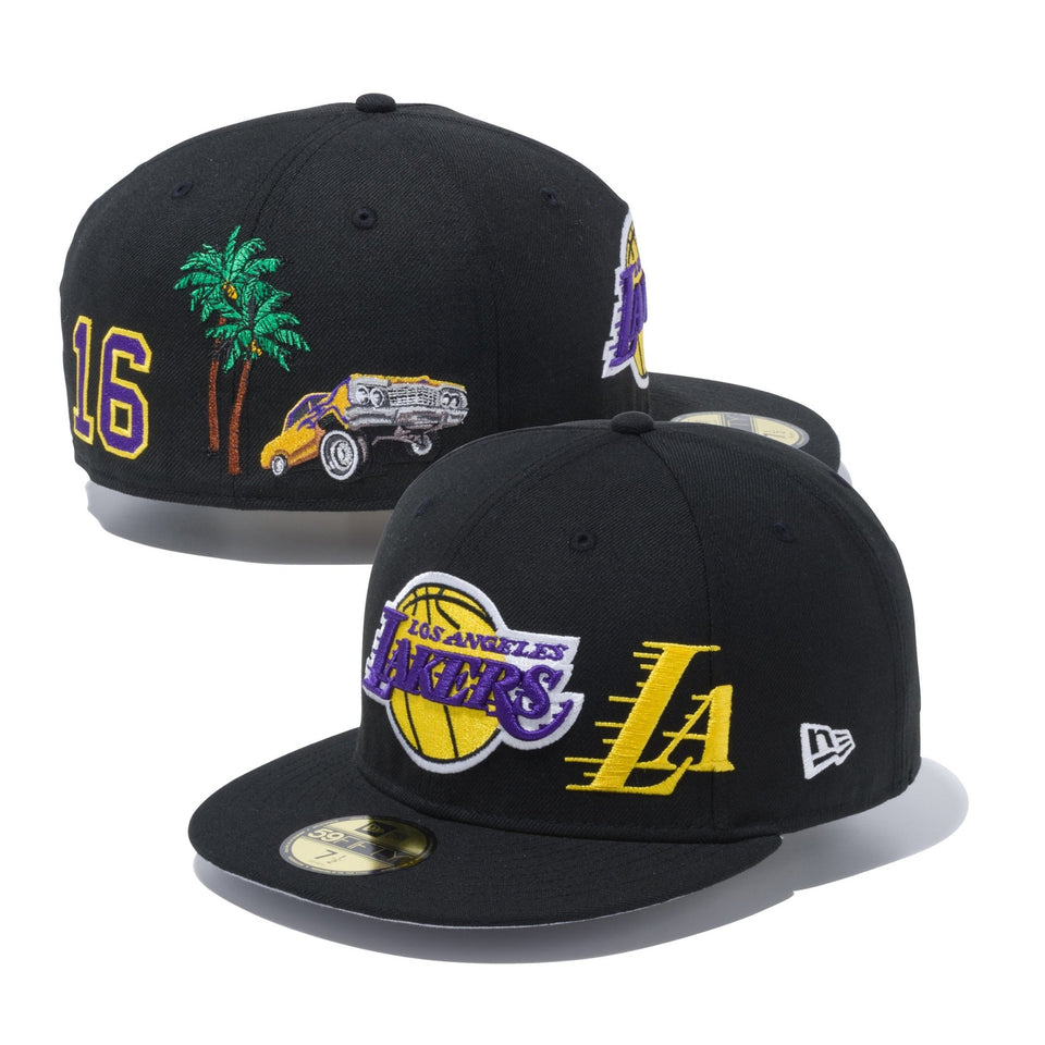 59FIFTY ロサンゼルス・レイカーズ マルチロゴ ブラック - 12653883-700 | NEW ERA ニューエラ公式オンラインストア