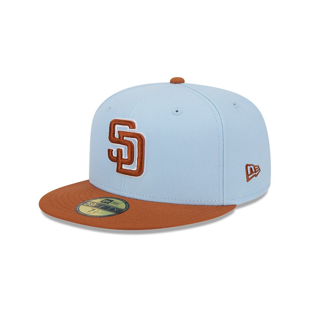 59FIFTY Color Pack サンディエゴ・パドレス グレイシャルブルー アーシーブラウンバイザー | ニューエラオンラインストア