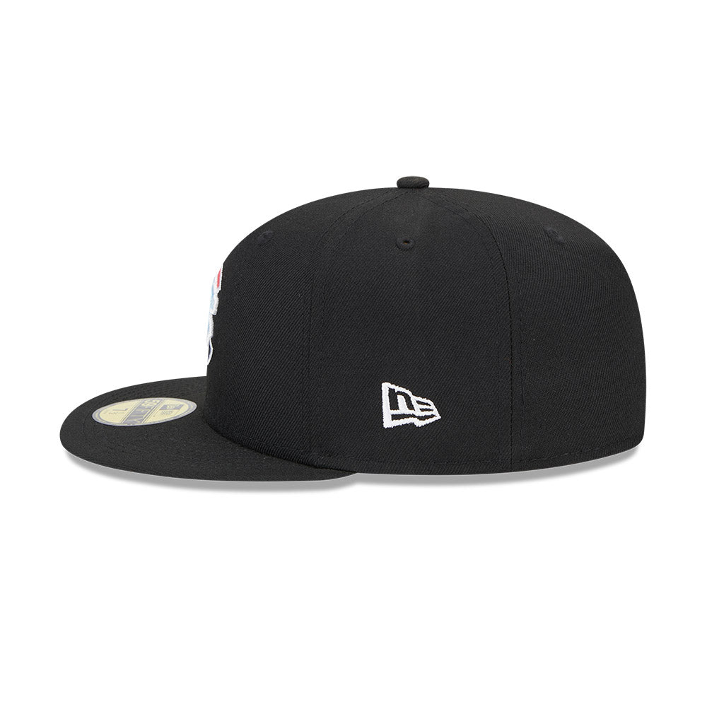 US NEW ERA キャップ 9FIFTY ベーシック ブラック ホワイトフラッグ | ニューエラ