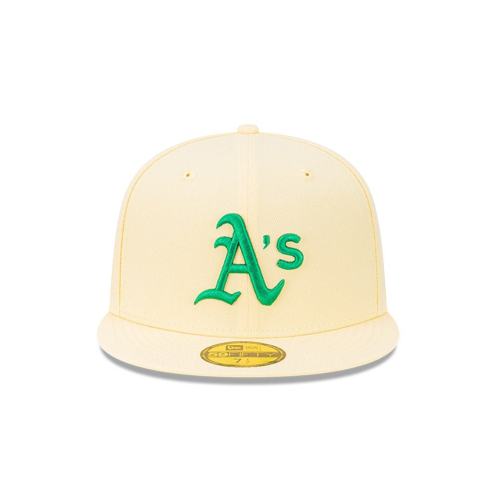 オークランド　アスレチックス　HATCLUB限定　イエローボトム　ニューエラ NEW ERA/ニューエラ LP 59FIFTY White Pack オークランド