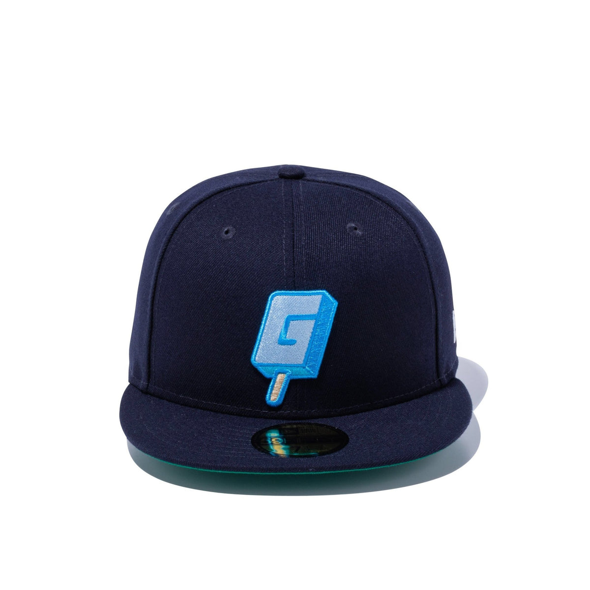 59FIFTY ガリガリ君 Gロゴ ネイビー グリーンアンダーバイザー