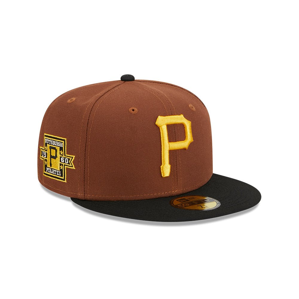 New Era 59FIFTY パイレーツ キャップ 7 5/8 59FIFTY Harvest ピッツバーグ・パイレーツ ブラウン