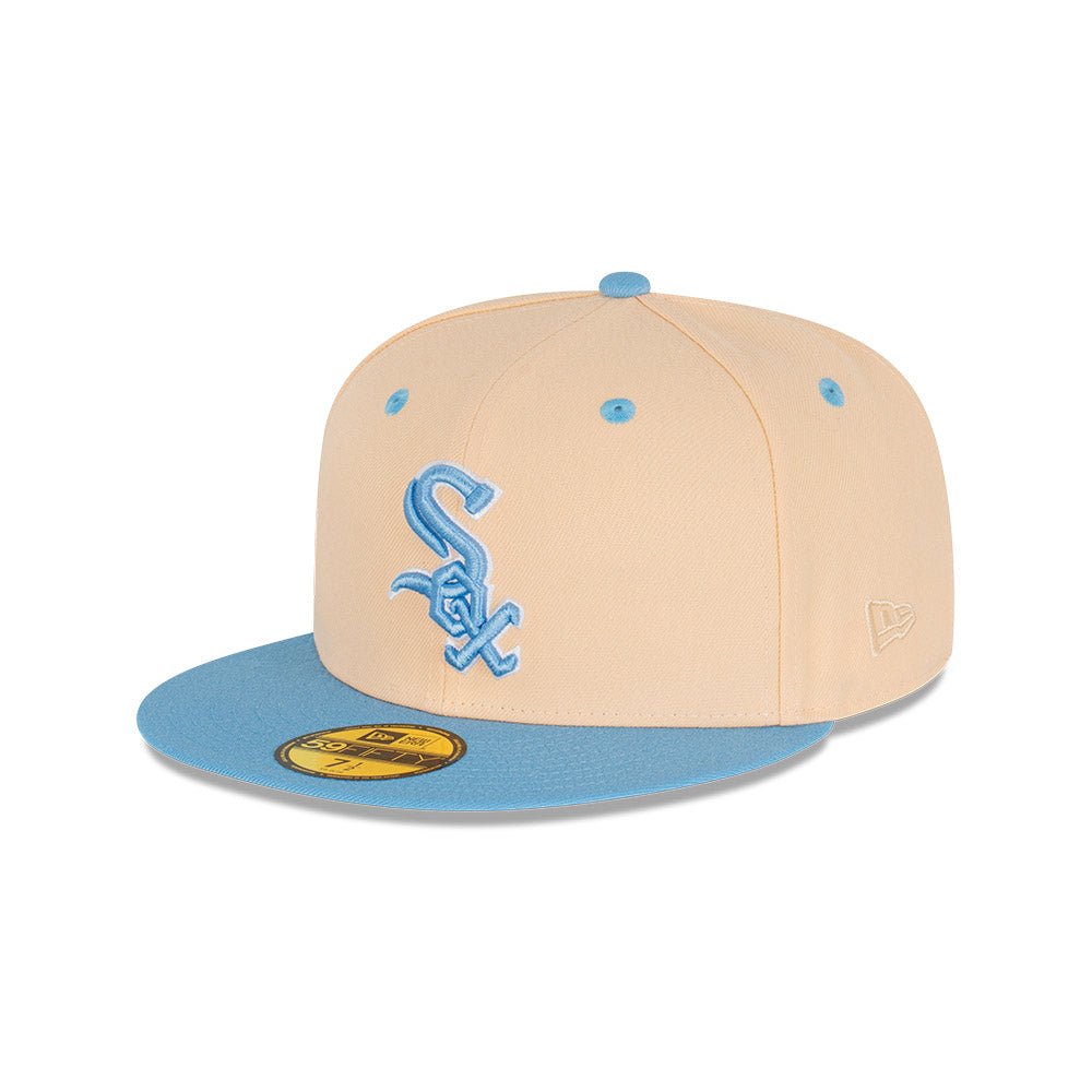 美品NEW ERA 59FIFTY ドジャース　ホワイトソックス 59FIFTY MLB Wool Visor シカゴ・ホワイトソックス クローム