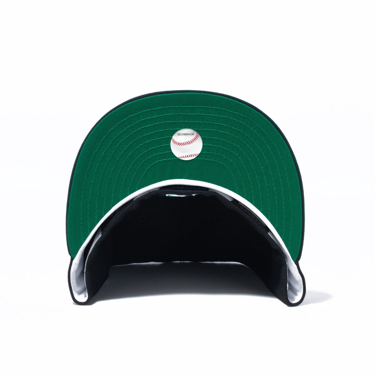 59FIFTY Metallic Logo フロリダ・マーリンズ ブラック ケリーグリーンアンダーバイザー