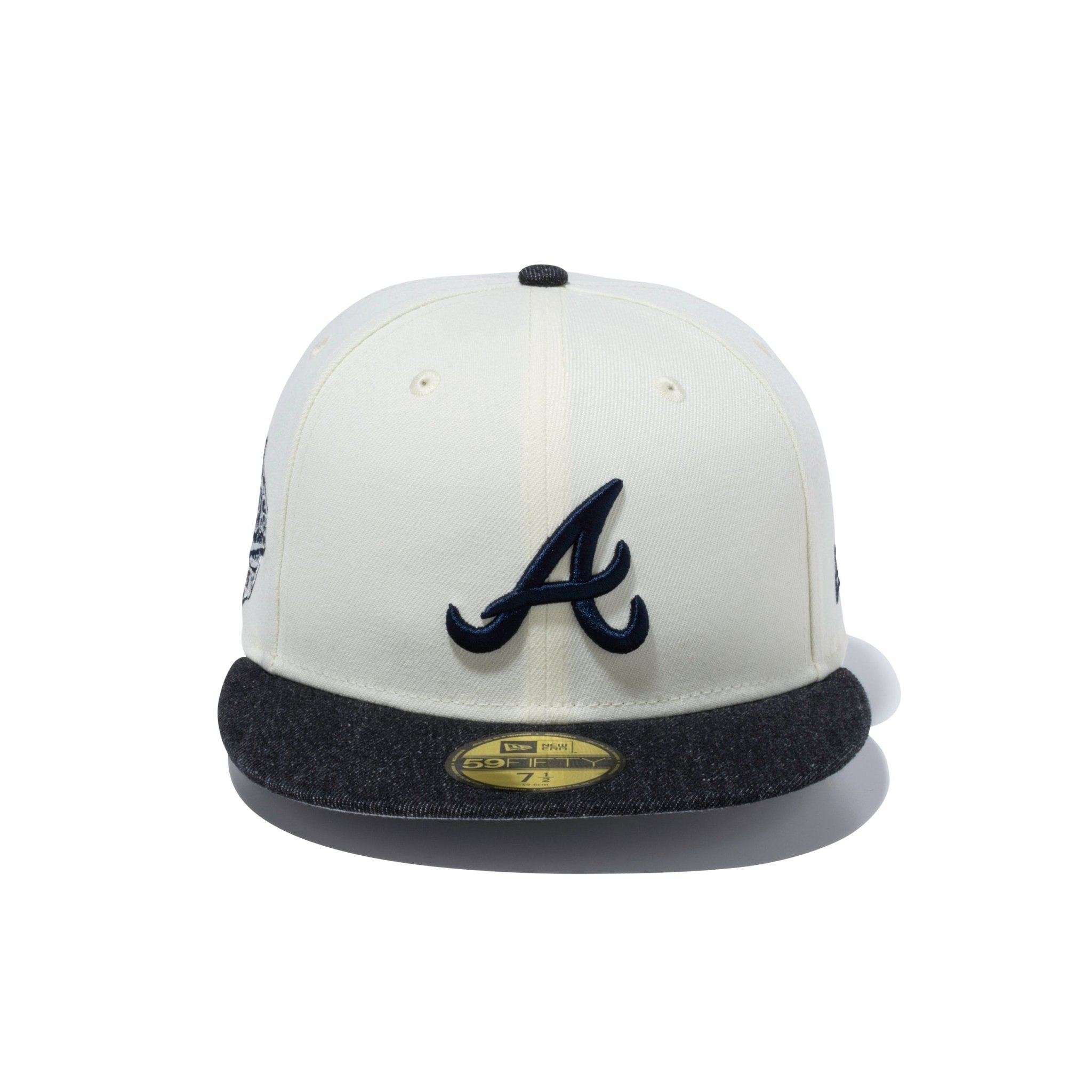 59FIFTY MLB Black Denim アトランタ・ブレーブス グレーアンダー