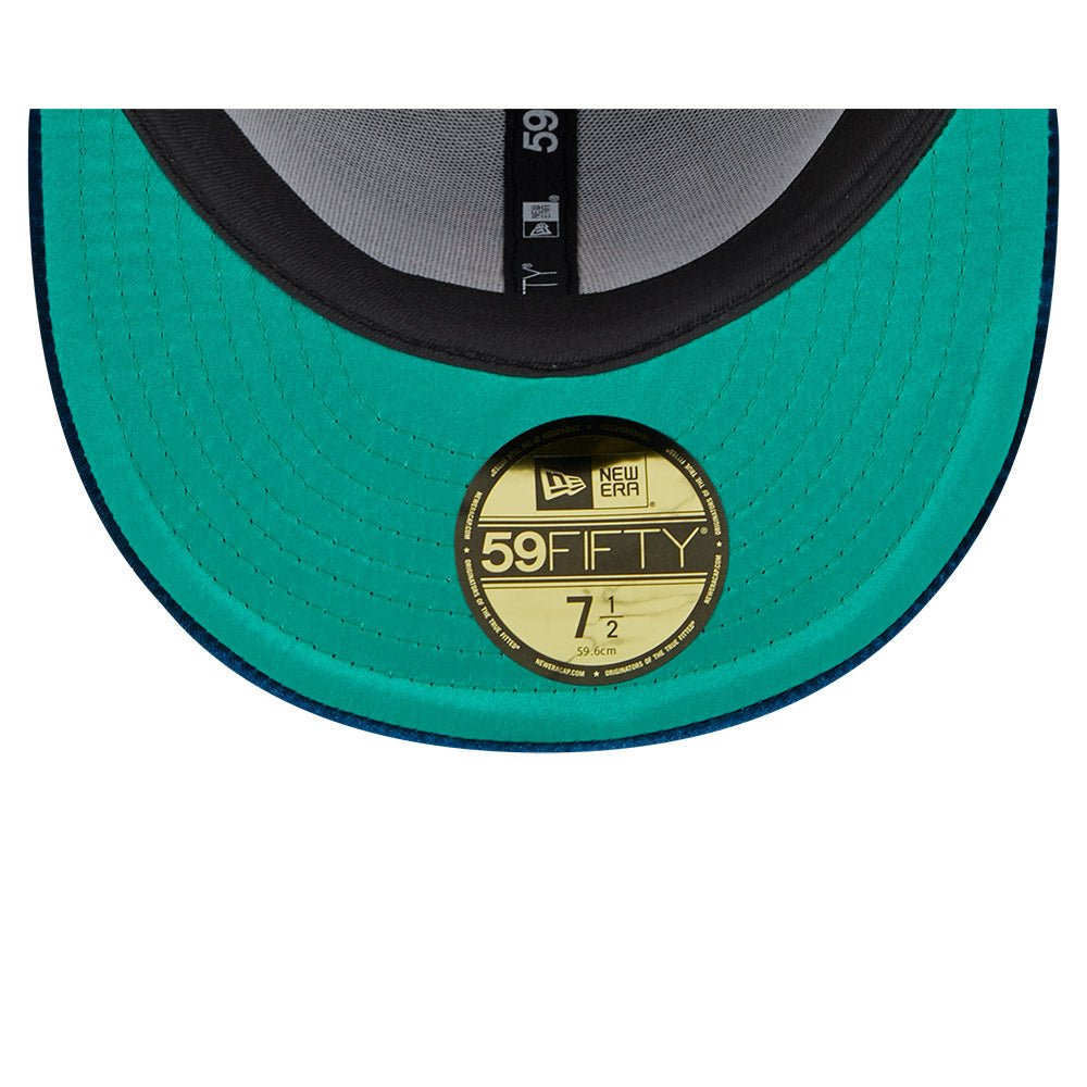 59FIFTY MLB Velvet ニューヨーク・メッツ ブルー グリーンアンダー