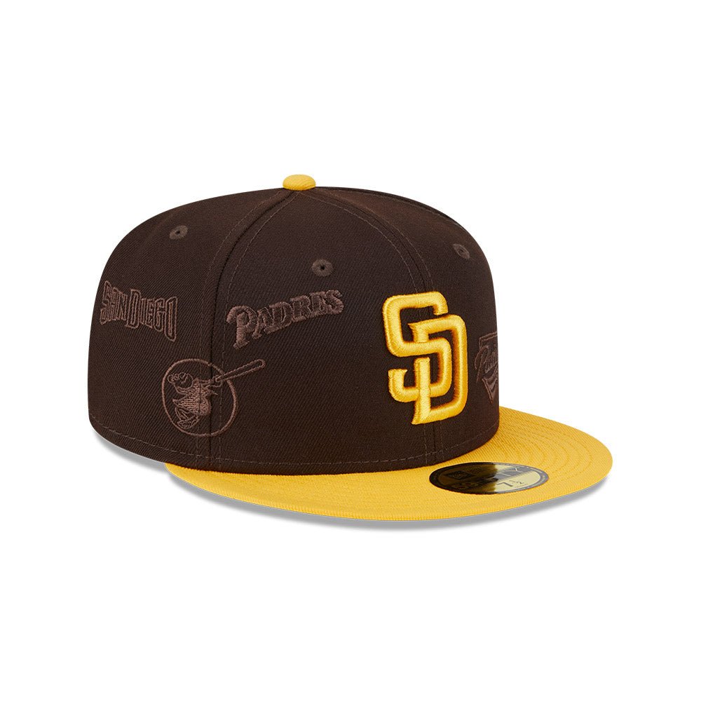 59FIFTY Multi Logo サンディエゴ・パドレス ブラウン グレーアンダー