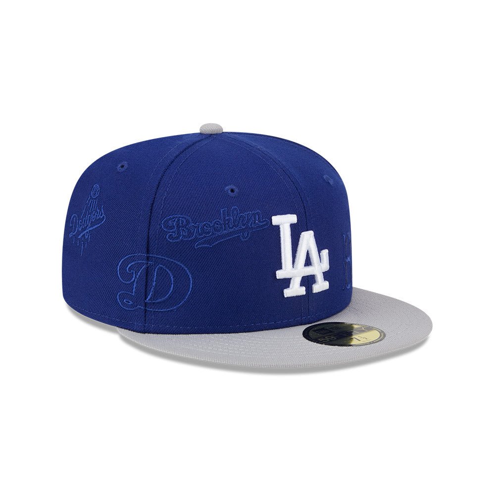 59FIFTY Multi Logo ロサンゼルス・ドジャース ブルー グレーアンダー 