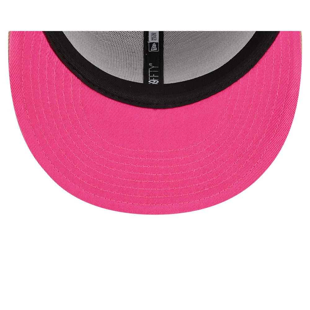 59FIFTY NBA Team Neon マイアミ・ヒート ベージュ ピンク