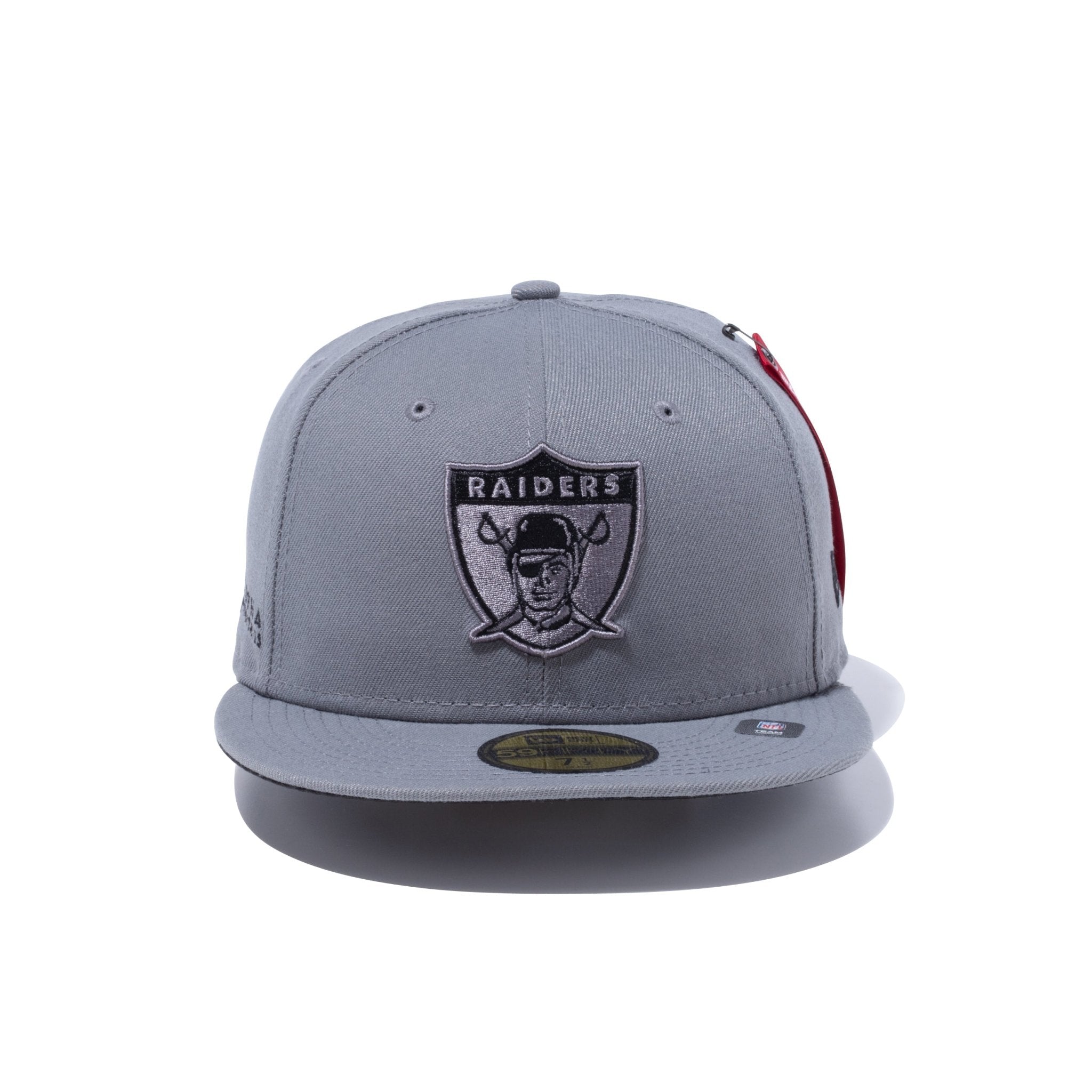 59FIFTY NFL x Alpha Industries ラスベガス・レイダース グレー