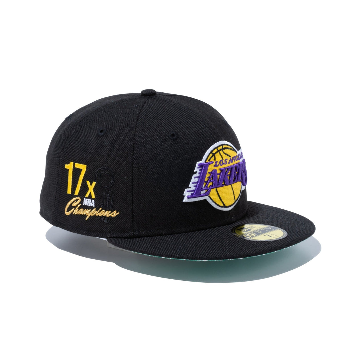 59FIFTY Paisley Under Visor ロサンゼルス・レイカーズ ブラック グリーンアンダーバイザー