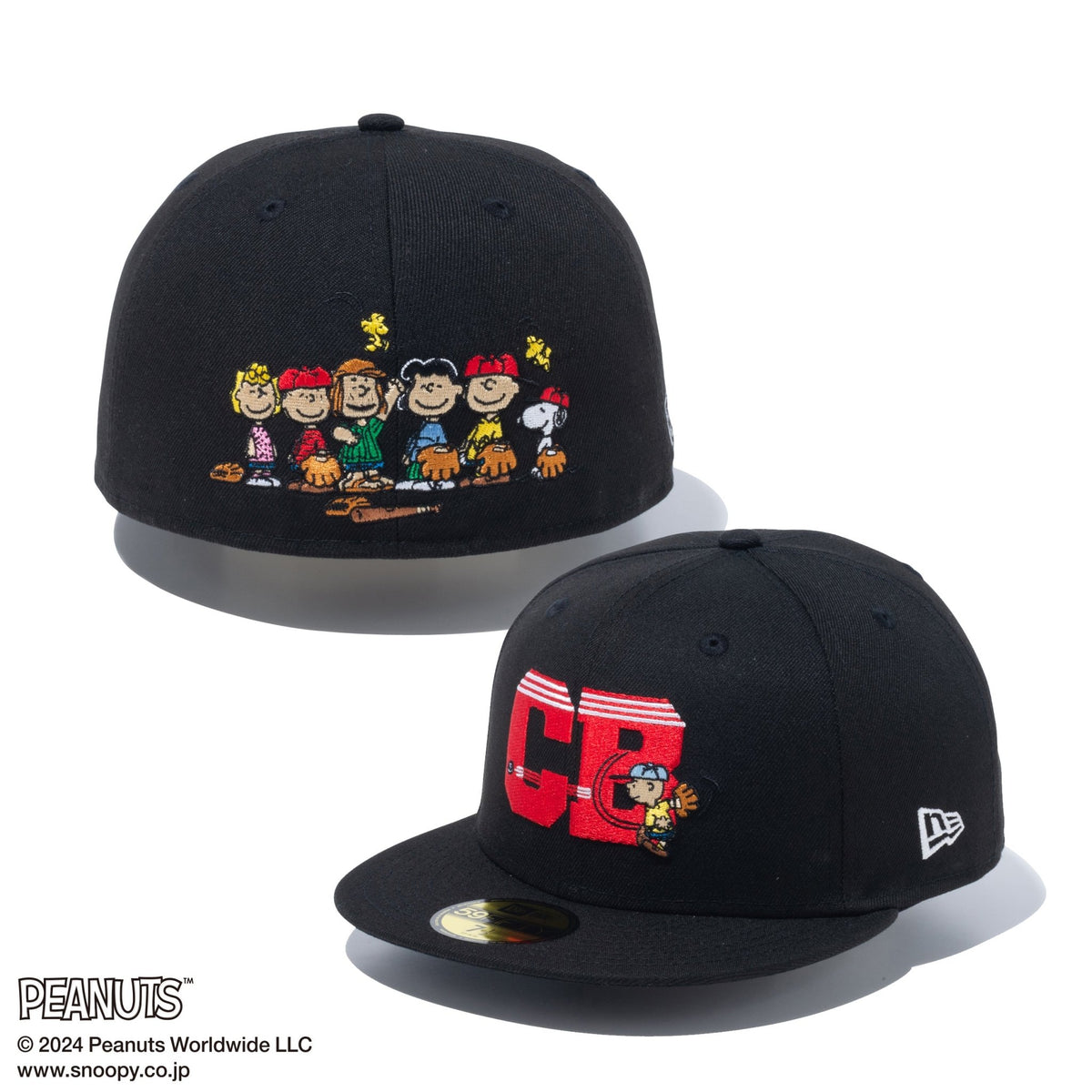 ピーナッツ×ニューエラ キャップ アンダーバイザー チャーリー ブラウン ブラック/イエロー PEANUTS×New Era UNDER VISOR  Charlie Brown Black