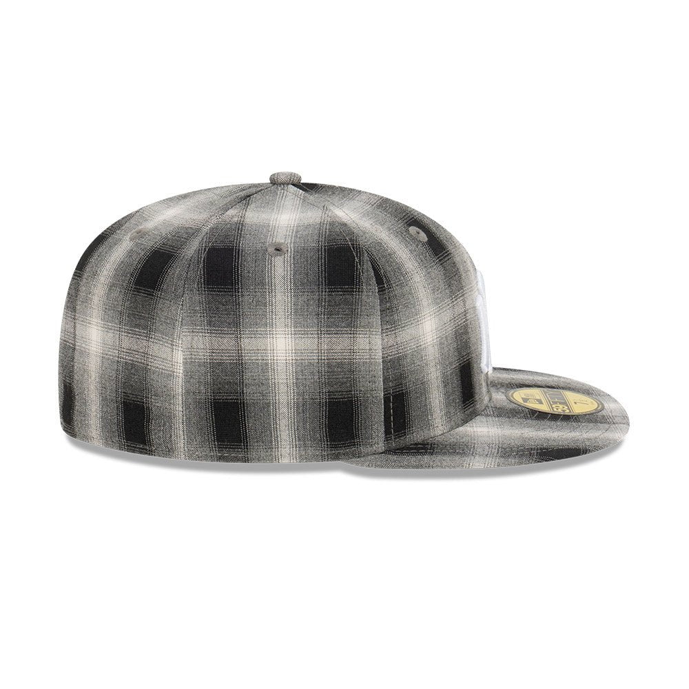59FIFTY Plaid ニューヨーク・ヤンキース ブラックチェック グレー