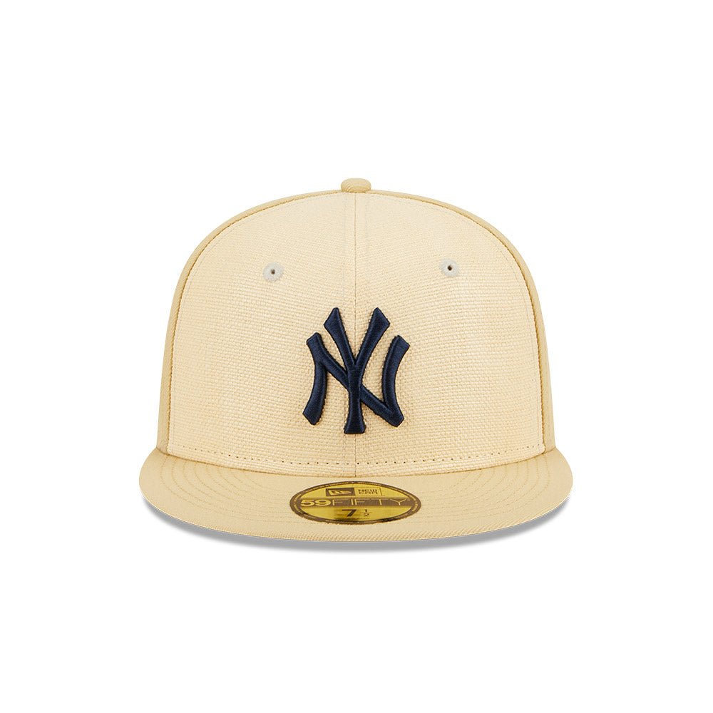 59FIFTY Raffia Front ニューヨーク・ヤンキース ベガスゴールド グレーアンダーバイザー