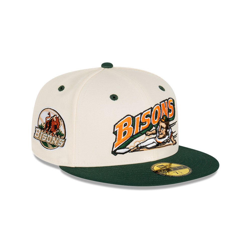 バファローズ　NEW ERA 59FIFTY Rusty Green & Chrome バッファロー・バイソンズ